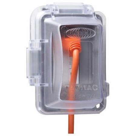 Racoorporated Electrical Box Cover, 1 Gang, Polycarbonate, In-Use MM420C